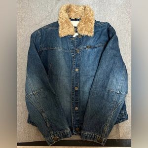 LEE Outerwear Denim Jean Jacket Removable collar